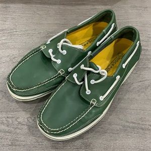 Green Rockport size 9 men boat shoe